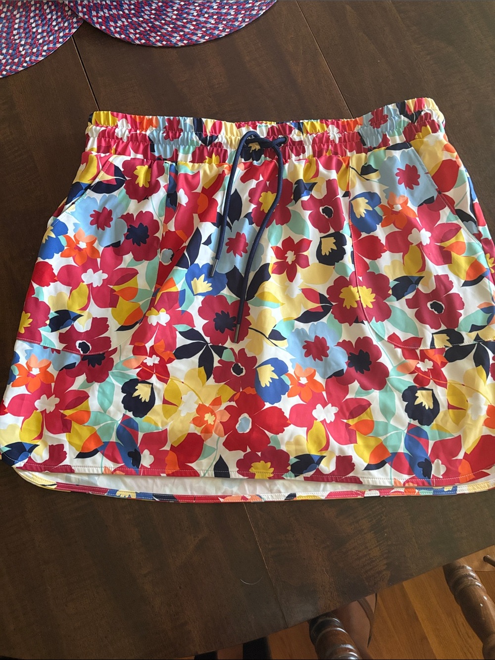 St. John's Bay Multi-Color Floral Athletic Skort